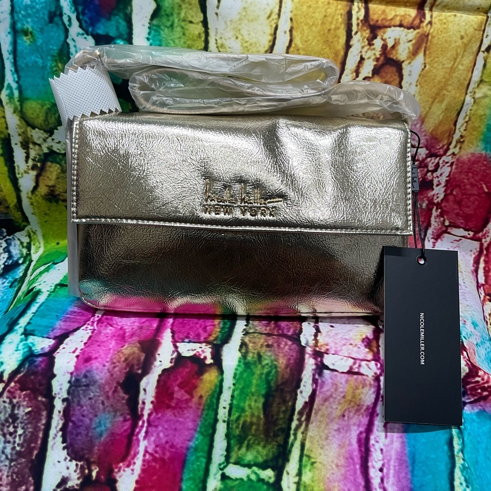 Nicole Miller Gold Women's Bag